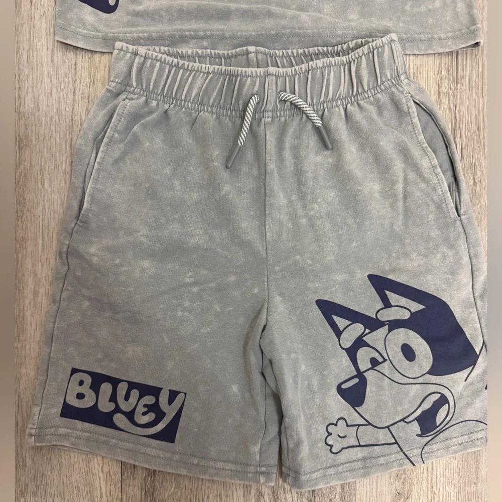 Boys medium Bluey  Set - Gray